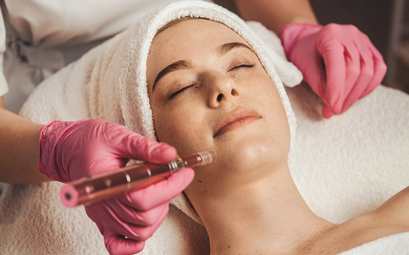 the microneedling treatment